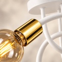 Lampa sufitowa 3xE27 RUMBA WHITE/GOLD