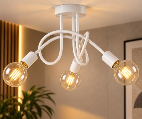 Lampa sufitowa 3xE27 RUMBA WHITE