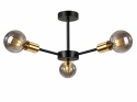 Lampa sufitowa 3xE27 SUN BLACK/GOLD