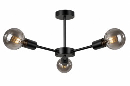 Lampa sufitowa 3xE27 SUN BLACK