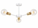 Ceiling Lamp 3xE27 SUN WHITE/GOLD