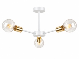 Lampa sufitowa 3xE27 SUN WHITE/GOLD