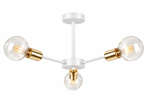 Ceiling Lamp 3xE27 SUN WHITE/GOLD