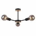 Lampa sufitowa 3xE27 SUN WOOD BLACK