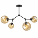 Lampa sufitowa 4xE27 ACRO BLACK/HONEY