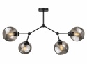 Lampa sufitowa 4xE27 ACRO BLACK/SMOKY