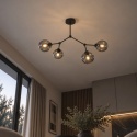 Lampa sufitowa 4xE27 ACRO BLACK/SMOKY