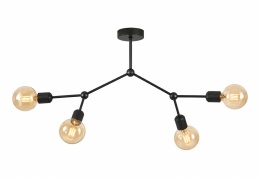 Lampa sufitowa 4xE27 ACRO BLACK