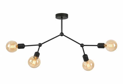 Lampa sufitowa 4xE27 ACRO BLACK