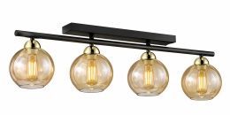 Lampa sufitowa 4xE27 AMARUS BLACK/GOLD