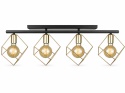Lampa sufitowa 4xE27 ARNICA BLACK/GOLD