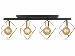 Lampa sufitowa 4xE27 ARNICA BLACK/GOLD