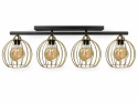 Lampa sufitowa 4xE27 BACCA BLACK/GOLD