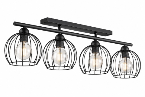 Lampa sufitowa 4xE27 BACCA BLACK