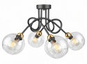 Lampa sufitowa 4xE27 EVIE BLACK/GOLD