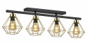 Lampa sufitowa 4xE27 FEBRIS BLACK/GOLD