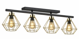 Lampa sufitowa 4xE27 FEBRIS BLACK/GOLD