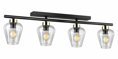 Lampa sufitowa 4xE27 FLOS BLACK/GOLD