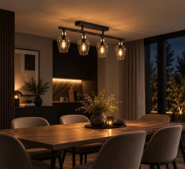 Lampa sufitowa 4xE27 FLOS BLACK/GOLD