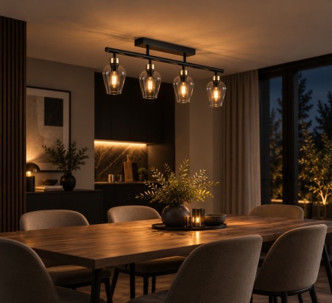 Lampa sufitowa 4xE27 FLOS BLACK/GOLD