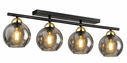 Lampa sufitowa 4xE27 MINOR BLACK/GOLD