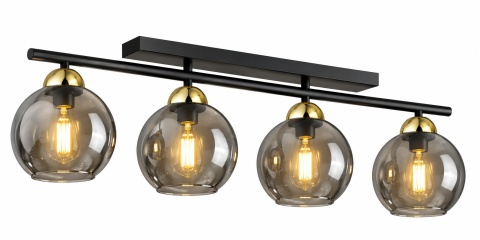 Lampa sufitowa 4xE27 MINOR BLACK/GOLD