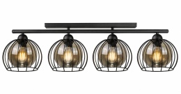 Lampa sufitowa 4xE27 STIGMA BLACK