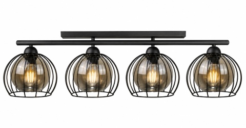 Lampa sufitowa 4xE27 STIGMA BLACK