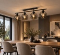 Lampa sufitowa 4xE27 STIGMA BLACK