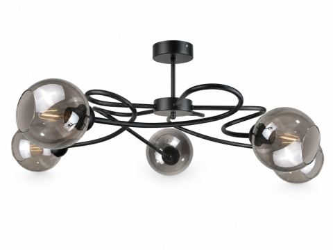 Lampa sufitowa 5xE27 BLOM BLACK