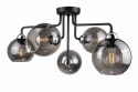 Lampa sufitowa 5xE27 COSMO BLACK/SILVER