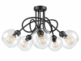 Lampa sufitowa 5xE27 EVIE BLACK