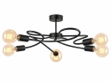 Lampa sufitowa 5xE27 FIORE BLACK
