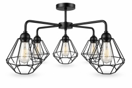 Lampa sufitowa 5xE27 FOSKAL BLACK