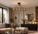 Lampa sufitowa 5xE27 LIV BLACK/GOLD