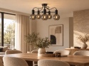 Lampa sufitowa 5xE27 LIV BLACK