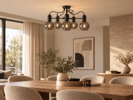 Lampa sufitowa 5xE27 LIV BLACK
