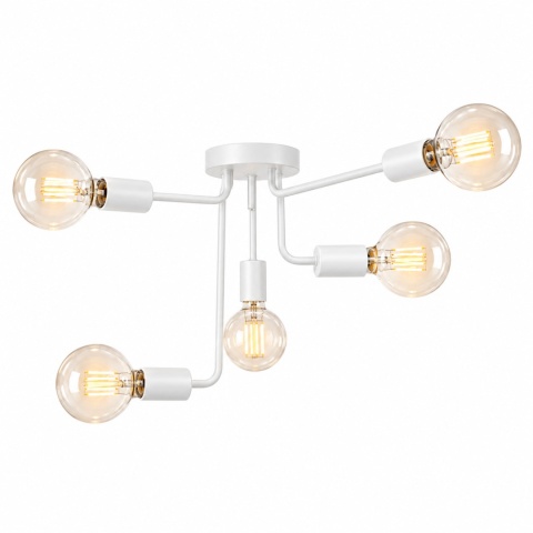 Lampa sufitowa 5xE27 NIXON WHITE