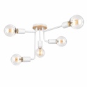 Lampa sufitowa 5xE27 NIXON WOOD WHITE