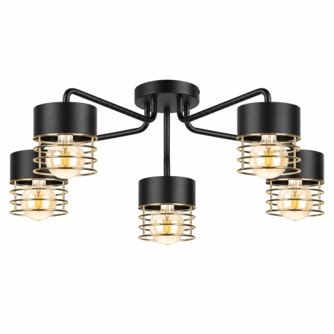 Lampa sufitowa 5xE27 ROYAL GOLD