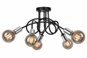 Lampa sufitowa 5xE27 RUMBA BLACK/SILVER