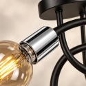 Lampa sufitowa 5xE27 RUMBA BLACK/SILVER