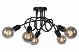 Lampa sufitowa 5xE27 RUMBA BLACK