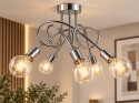 Lampa sufitowa 5xE27 RUMBA SILVER