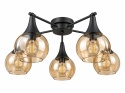 Lampa sufitowa 5xE27 STAR HONEY BLACK