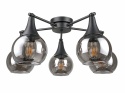 Lampa sufitowa 5xE27 STAR SMOKY BLACK