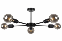 Lampa sufitowa 5xE27 SUN BLACK
