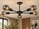Lampa sufitowa 5xE27 SUN BLACK