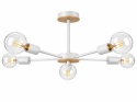 Lampa sufitowa 5xE27 SUN WOOD WHITE