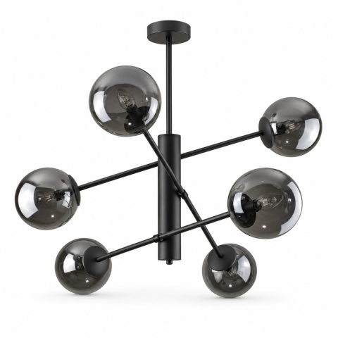 Lampa sufitowa 6xE14 SOLEN DARK